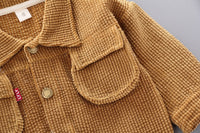 Load image into Gallery viewer, 2 Pieces Set Baby Kid Boys Solid Color Jackets Outwears And Letters Pants Wholesale 221216532
