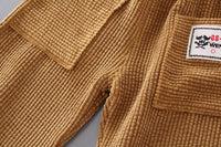 Load image into Gallery viewer, 2 Pieces Set Baby Kid Boys Solid Color Jackets Outwears And Letters Pants Wholesale 221216532
