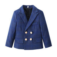 Load image into Gallery viewer, Baby Kid Boys Checked Dressy Birthday Party Blazers Wholesale 221216558
