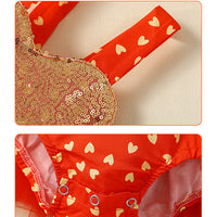 Load image into Gallery viewer, 2 Pieces Set Baby Girls Valentine&#39;s Day Love heart Rompers And Solid Color Skirts Wholesale 221216559
