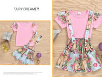 Load image into Gallery viewer, 2 Pieces Set Baby Kid Girls Easter Solid Color Print Tops And Cartoon Dresses Wholesale 221216560

