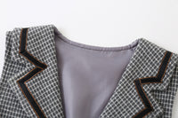 Load image into Gallery viewer, 3 Pieces Set Baby Kid Boys Dressy Birthday Checked Vests Waistcoats And Solid Color Bow Shirts And Pants Suits Wholesale 221216564
