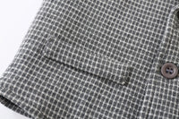 Load image into Gallery viewer, 3 Pieces Set Baby Kid Boys Dressy Birthday Checked Vests Waistcoats And Solid Color Bow Shirts And Pants Suits Wholesale 221216564
