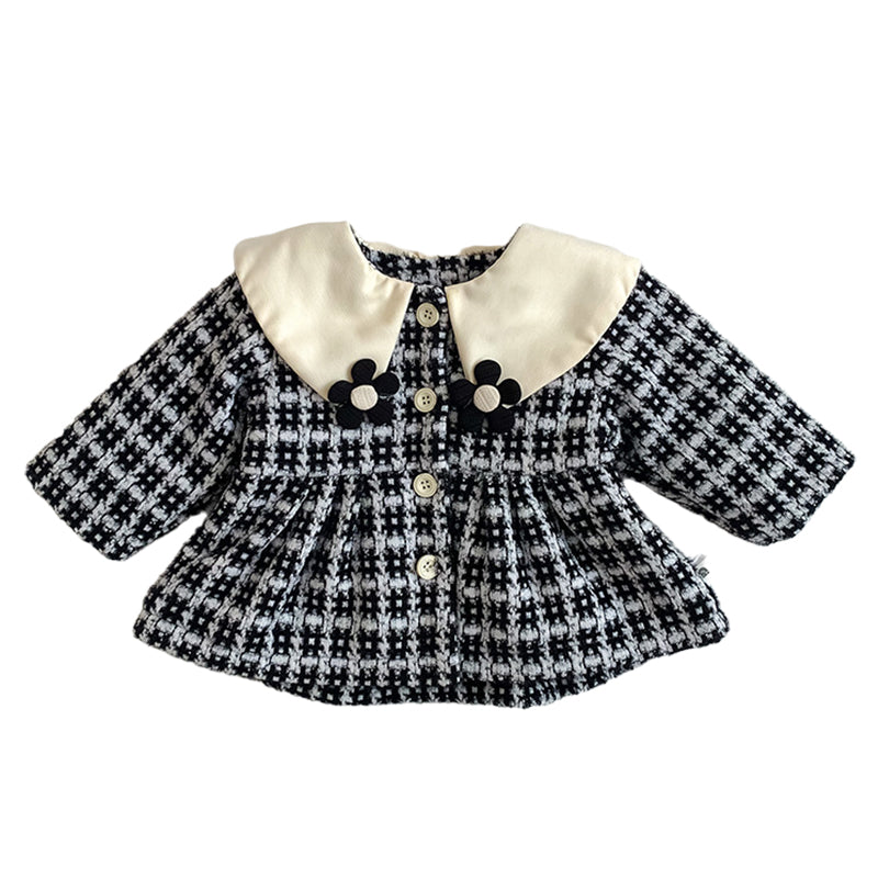 Baby Girls Checked Jackets Outwears Wholesale 221216566