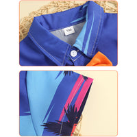Load image into Gallery viewer, 2 Pieces Set Baby Kid Boys Tropical Bow Shirts And Solid Color Shorts Wholesale 221216583
