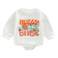 Load image into Gallery viewer, Baby Unisex Letters Flower Print Rompers Wholesale 221216590
