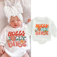 Load image into Gallery viewer, Baby Unisex Letters Flower Print Rompers Wholesale 221216590

