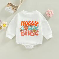 Load image into Gallery viewer, Baby Unisex Letters Flower Print Rompers Wholesale 221216590
