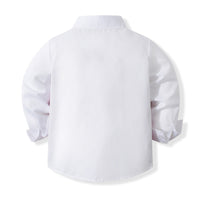 Load image into Gallery viewer, 3 Pieces Set Baby Kid Boys Birthday Color-blocking Shirts Solid Color Pants And Bow Others accessories Wholesale 221216605
