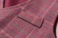 Load image into Gallery viewer, 3 Pieces Set Baby Kid Boys Dressy Party Checked Vests Waistcoats And Solid Color Bow Shirts And Pants Suits Wholesale 221216627
