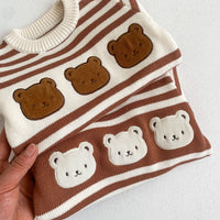 Load image into Gallery viewer, Baby Unisex Striped Cartoon Sweaters Wholesale 221216644
