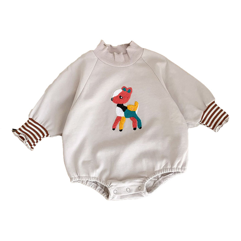 Baby Unisex Cartoon Lace Print Rompers Wholesale 221216645