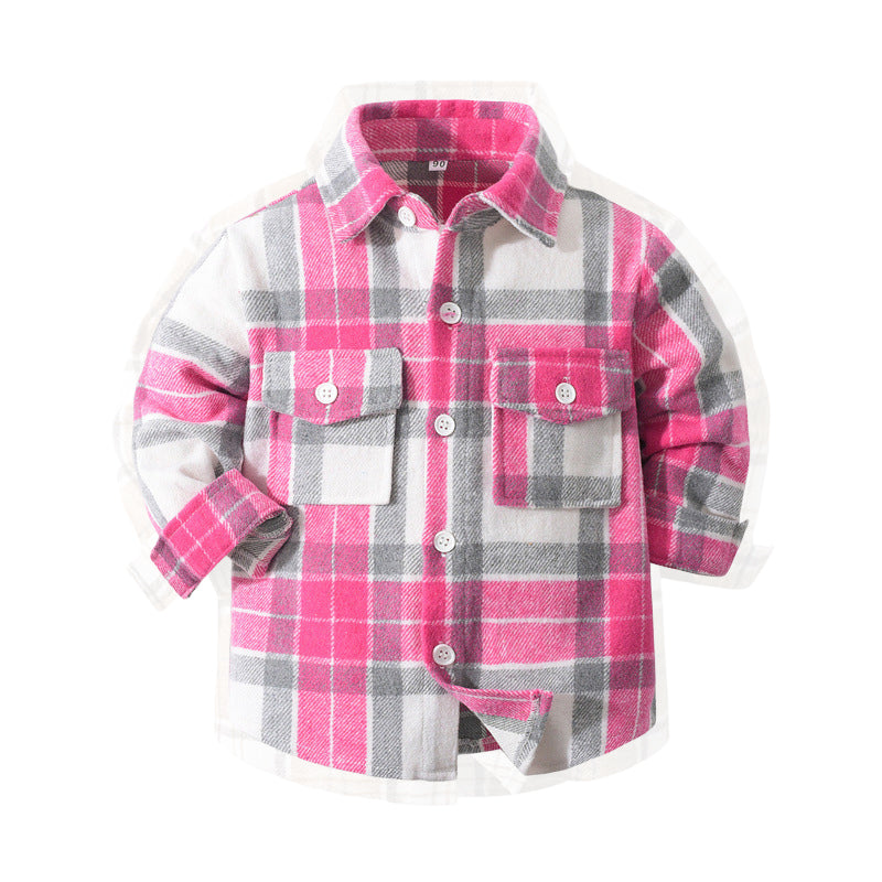 Baby Kid Boys Checked Shirts Wholesale 221216650