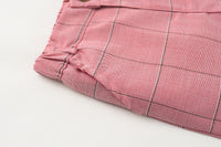 Load image into Gallery viewer, 3 Pieces Set Baby Kid Boys Birthday Party Solid Color Bow Shirts Checked Vests Waistcoats And Pants Wholesale 221216655
