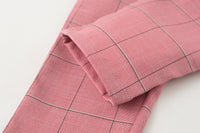 Load image into Gallery viewer, 3 Pieces Set Baby Kid Boys Birthday Party Solid Color Bow Shirts Checked Vests Waistcoats And Pants Wholesale 221216655
