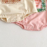 Load image into Gallery viewer, Baby Girls Letters Checked Rompers Wholesale 221216656
