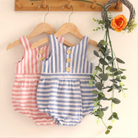 Load image into Gallery viewer, Baby Unisex Striped Rompers Wholesale 22121677
