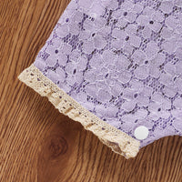 Load image into Gallery viewer, Baby Girls Flower Bow Lace Rompers Accessories Hats Wholesale 22121679
