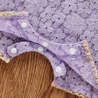 Load image into Gallery viewer, Baby Girls Flower Bow Lace Rompers Accessories Hats Wholesale 22121679
