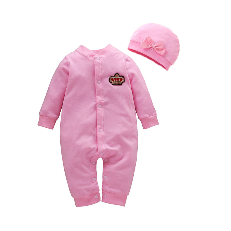 Baby Girls Embroidered Jumpsuits Wholesale 22121683