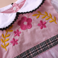 Load image into Gallery viewer, 3 Pieces Set Baby Girls Embroidered Rompers Solid Color Hats And Flower Others accessories Wholesale 22121688
