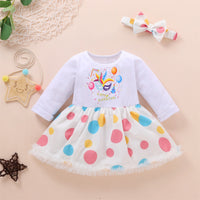 Load image into Gallery viewer, Baby Girls Polka dots Cartoon Print Rompers Wholesale 22121691
