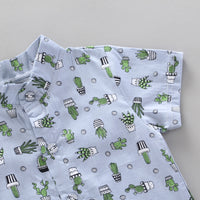 Load image into Gallery viewer, 2 Pieces Set Baby Kid Boys Plant Print Shirts And Letters Shorts Wholesale 22122010

