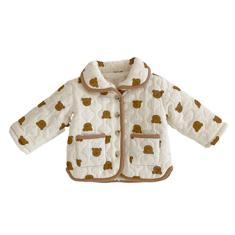 Baby Unisex Cartoon Print Jackets Outwears Wholesale 221220114