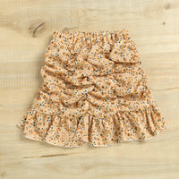 Load image into Gallery viewer, 2 Pieces Set Baby Kid Girls Solid Color Tops And Flower Print Skirts Wholesale 221220122
