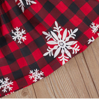 Load image into Gallery viewer, Baby Kid Girls Checked Bow Christmas Dresses Wholesale 221220135

