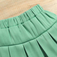 Load image into Gallery viewer, 2 Pieces Set Baby Kid Girls Solid Color Bow Tank Tops And Skirts Wholesale 221220149
