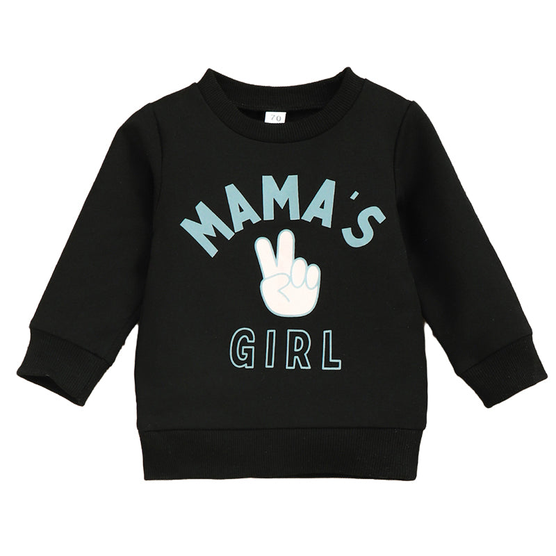 Baby Kid Girls Letters Cartoon Print Hoodies Swearshirts Wholesale 221220154