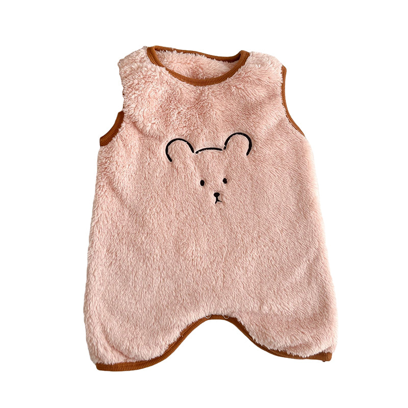 Baby Unisex Animals Cartoon Embroidered Sleepwears Wholesale 221220163