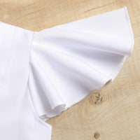 Load image into Gallery viewer, 2 Pieces Set Baby Kid Girls Solid Color Tops And Ribbon Skirts Wholesale 221220165
