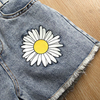 Load image into Gallery viewer, 2 Pieces Set Baby Kid Girls Solid Color Print Tops And Flower Shorts Wholesale 221220172
