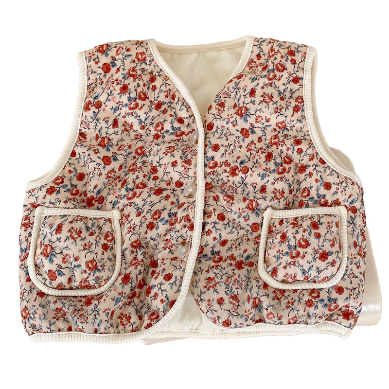 Baby Unisex Flower Leopard Print Vests Waistcoats Wholesale 221220184