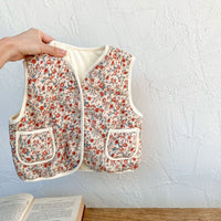 Load image into Gallery viewer, Baby Unisex Flower Leopard Print Vests Waistcoats Wholesale 221220184
