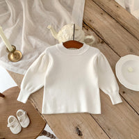 Load image into Gallery viewer, Baby Girls Solid Color Crochet Sweaters Wholesale 221220226
