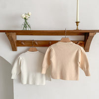 Load image into Gallery viewer, Baby Girls Solid Color Crochet Sweaters Wholesale 221220226
