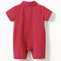 Load image into Gallery viewer, Baby Boys Striped Bow Jumpsuits Wholesale 22122050
