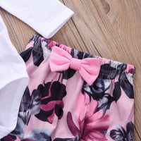 Load image into Gallery viewer, 2 Pieces Set Baby Girls Letters Love heart Print Rompers And Bow Pants Wholesale 22122068
