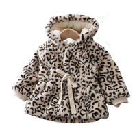 Load image into Gallery viewer, Baby Kid Girls Leopard print Jackets Outwears Wholesale 22122102

