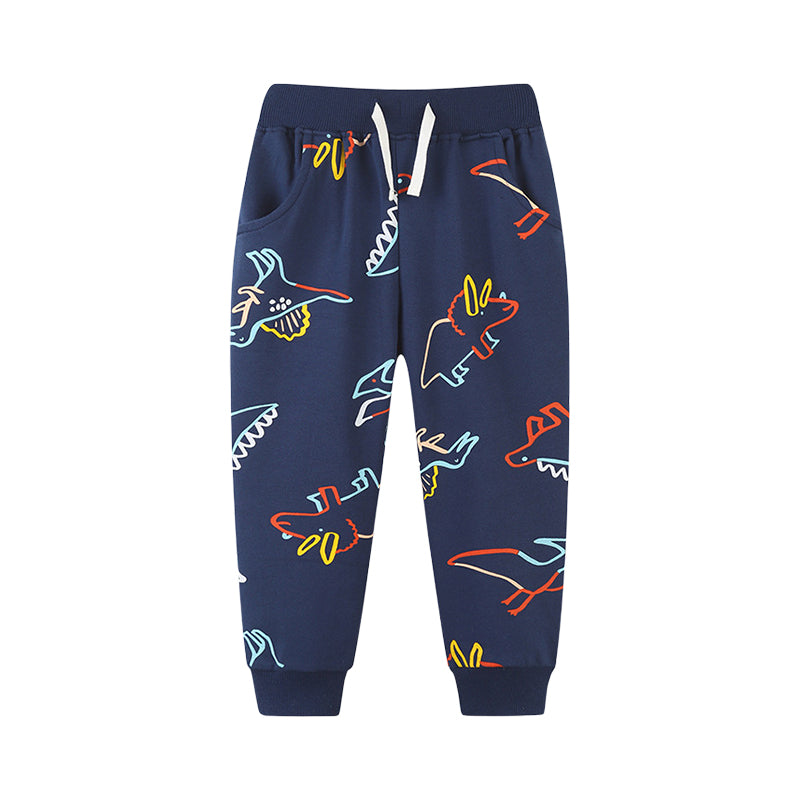 Baby Kid Boys Dinosaur Print Pants Wholesale 221221118
