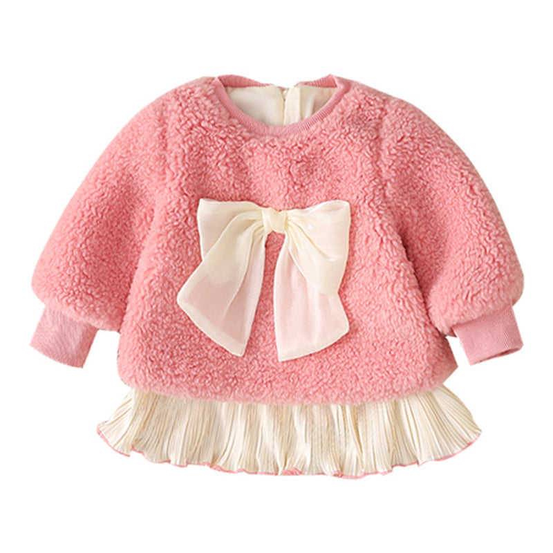 Baby Kid Girls Bow Dresses Wholesale 221221133