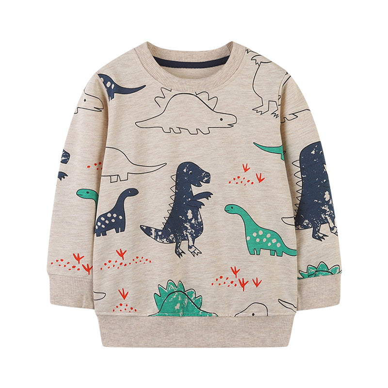 Baby Kid Boys Dinosaur Print Hoodies Swearshirts Wholesale 221221146