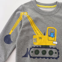 Load image into Gallery viewer, Baby Kid Boys Car Cartoon Print Hoodies Swearshirts Wholesale 221221159
