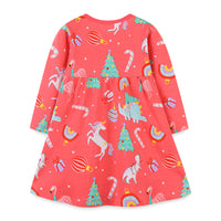 Load image into Gallery viewer, Baby Kid Girls Cartoon Print Dresses Wholesale 221221169
