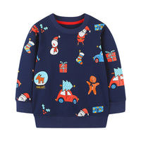 Load image into Gallery viewer, Baby Kid Boys Car Cartoon Print Christmas Hoodies Swearshirts Wholesale 221221170
