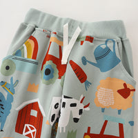 Load image into Gallery viewer, Baby Kid Unisex Animals Cartoon Ribbon Print Pants Wholesale 221221188
