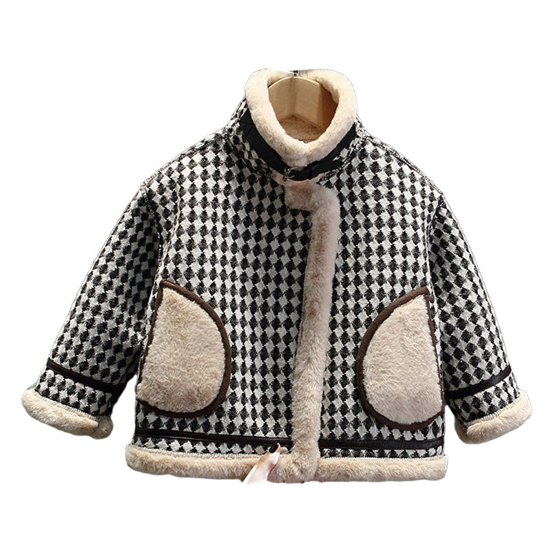 Baby Kid Unisex Checked Jackets Outwears Wholesale 221221197